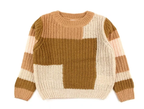 Name It strikbluse toasted coconut